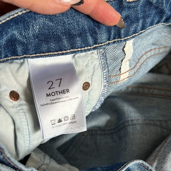 Mother Demin Crop Kick Flare Jeans - Picture 4 of 4